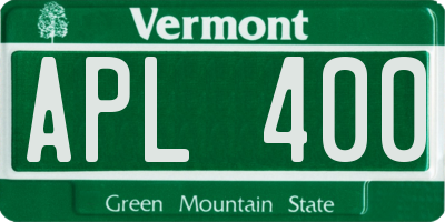 VT license plate APL400
