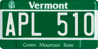 VT license plate APL510