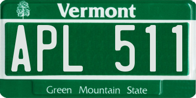 VT license plate APL511