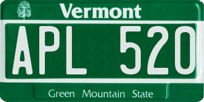 VT license plate APL520