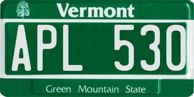 VT license plate APL530