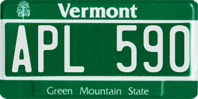 VT license plate APL590