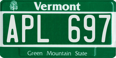 VT license plate APL697