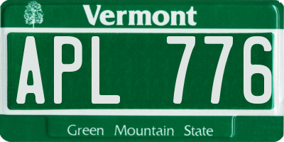 VT license plate APL776
