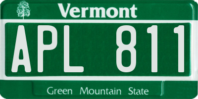 VT license plate APL811