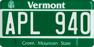 VT license plate APL940