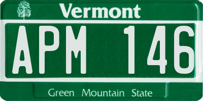 VT license plate APM146