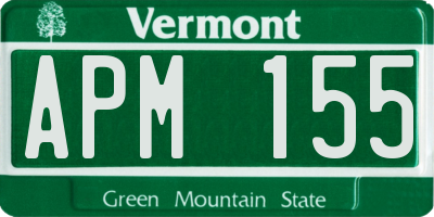 VT license plate APM155