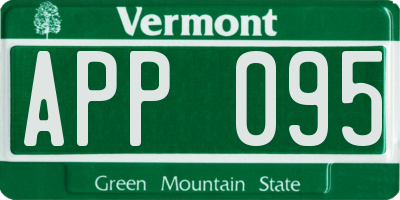 VT license plate APP095