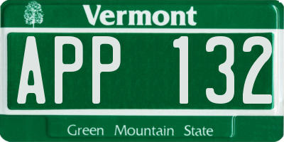 VT license plate APP132