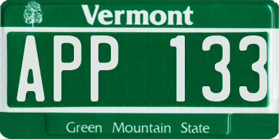 VT license plate APP133