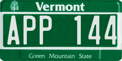 VT license plate APP144