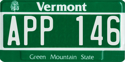 VT license plate APP146