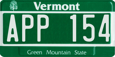 VT license plate APP154