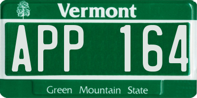 VT license plate APP164
