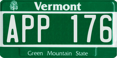 VT license plate APP176