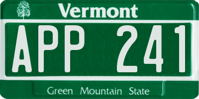 VT license plate APP241