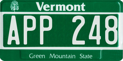 VT license plate APP248