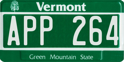 VT license plate APP264