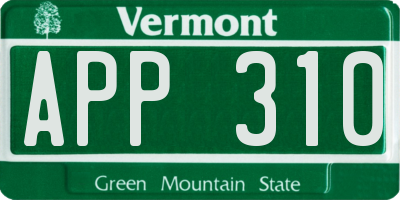 VT license plate APP310