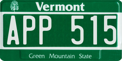 VT license plate APP515