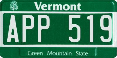 VT license plate APP519