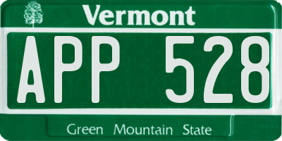 VT license plate APP528