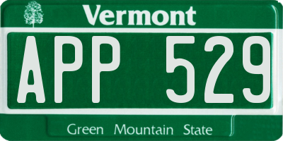 VT license plate APP529