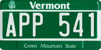 VT license plate APP541