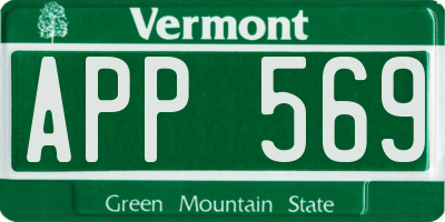 VT license plate APP569