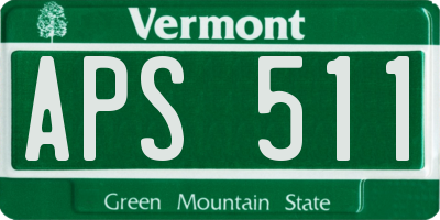 VT license plate APS511