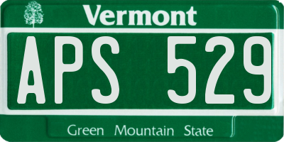 VT license plate APS529