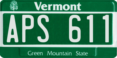 VT license plate APS611