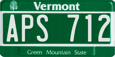 VT license plate APS712