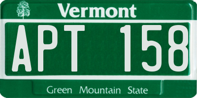 VT license plate APT158