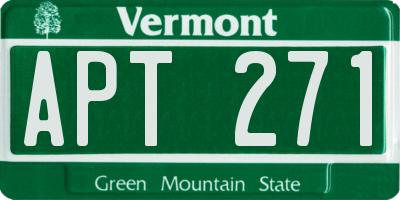 VT license plate APT271