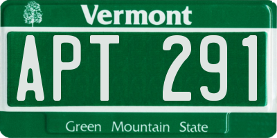 VT license plate APT291