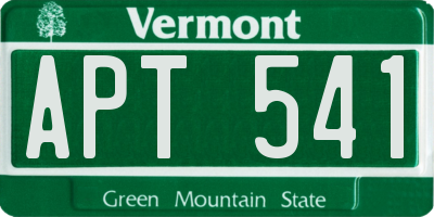 VT license plate APT541