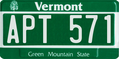 VT license plate APT571