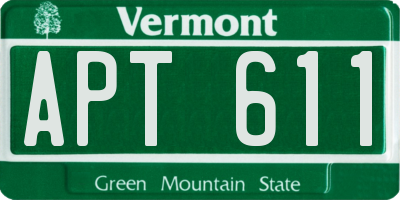 VT license plate APT611