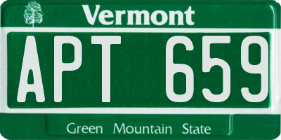 VT license plate APT659