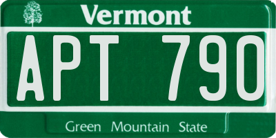 VT license plate APT790