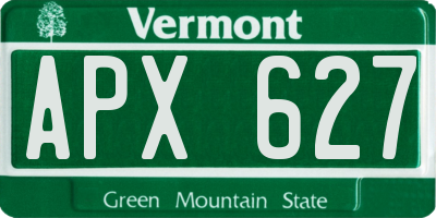 VT license plate APX627
