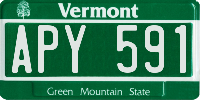 VT license plate APY591