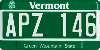 VT license plate APZ146