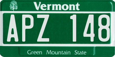 VT license plate APZ148
