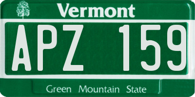 VT license plate APZ159