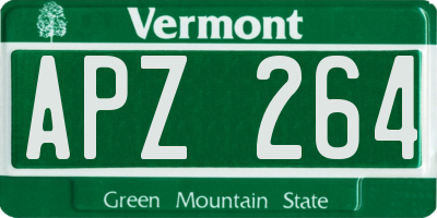 VT license plate APZ264