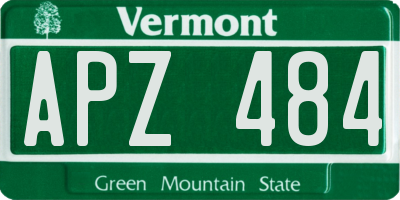 VT license plate APZ484
