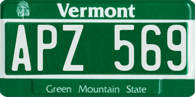 VT license plate APZ569